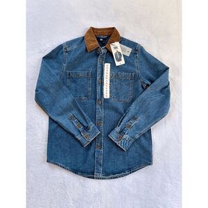 Men's Frye Western Jean Barn Shacket, Corduroy Collar, Button Up, Size S, NWT
